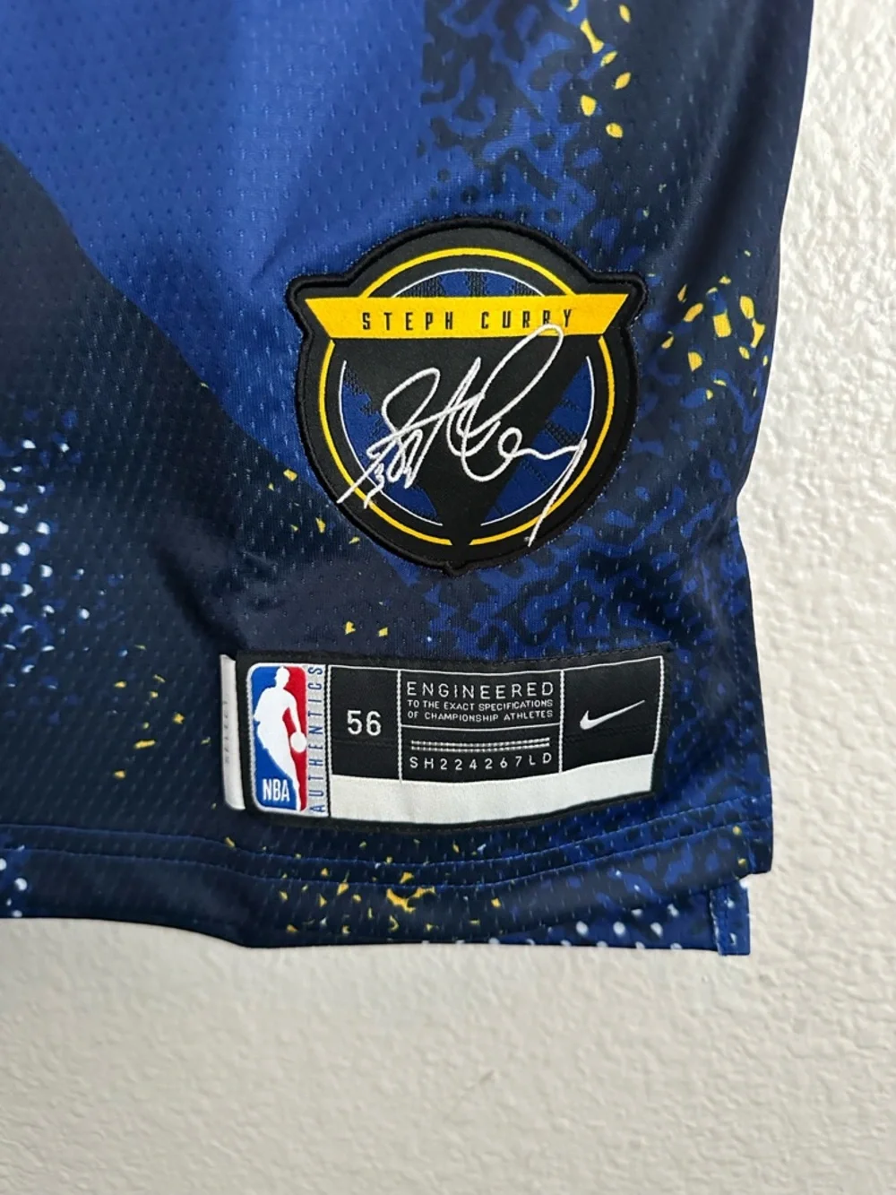 Golden State Warriors Nike Steph Curry NBA Jersey Select Series Men Size 56 2XL